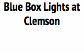 Blue Box Lights at Clemson 