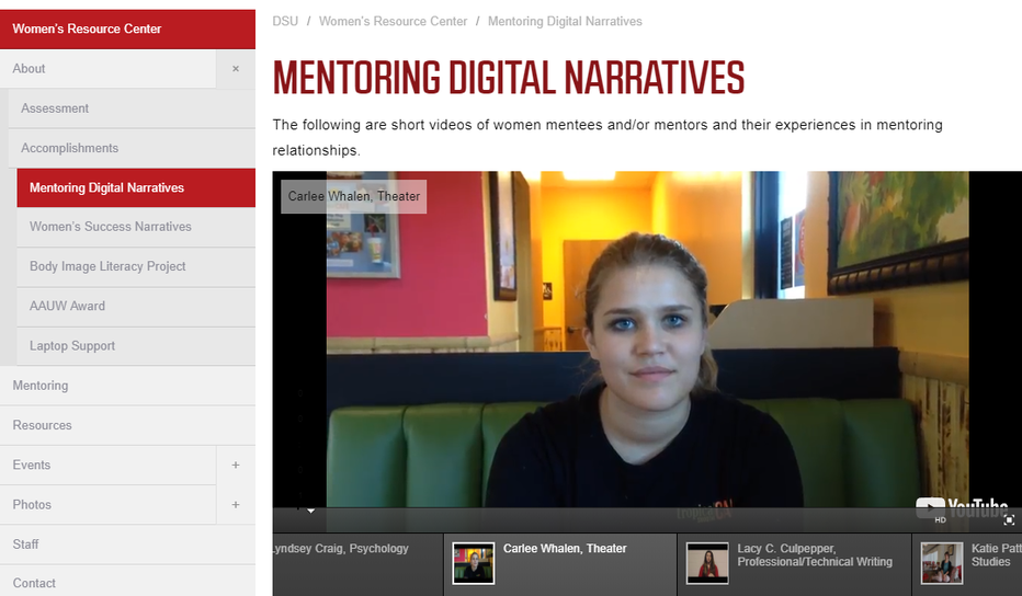 Mentoring digital narratives collection
