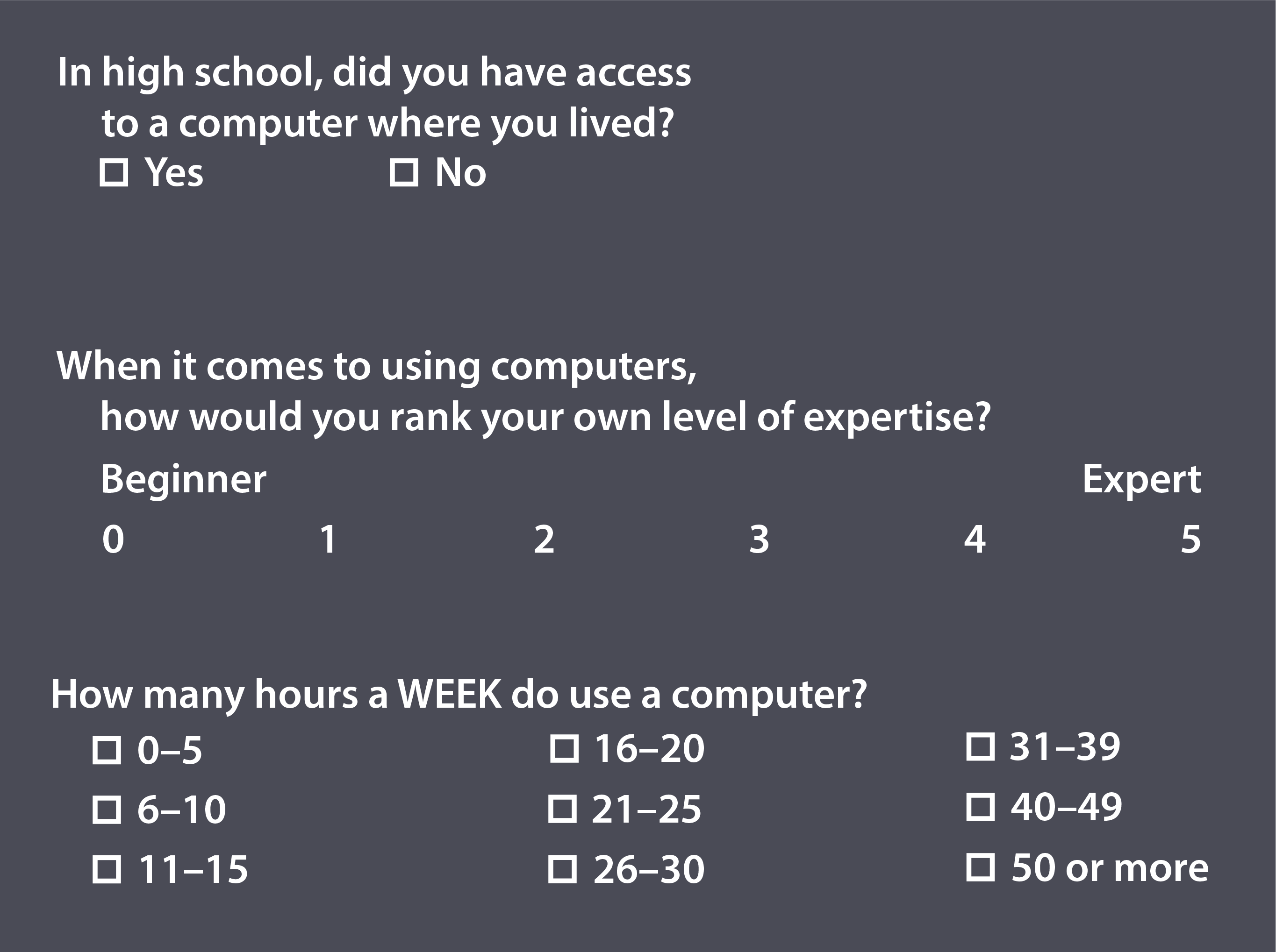 survey questions