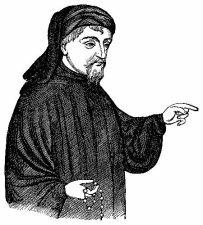 chaucer portrait pointing
