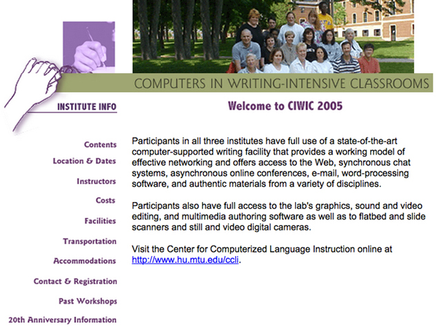 page 5 of the 2005 CIWIC site, which provides facility information