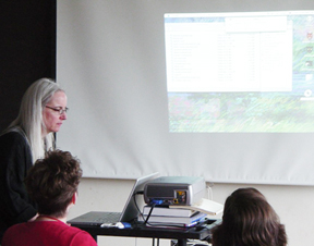 a picture of Anne Wysocki teaching