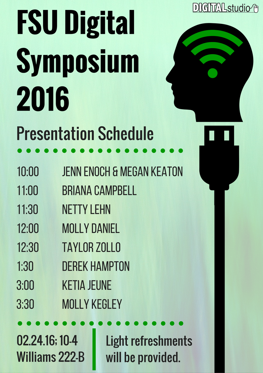 Schedule of 7th Symposium presenters