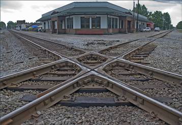 crossed railroad tracks