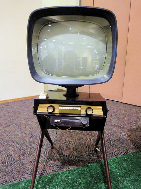 Old TV on a Stand