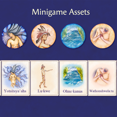 Minigame assets designed by Ginda Sun