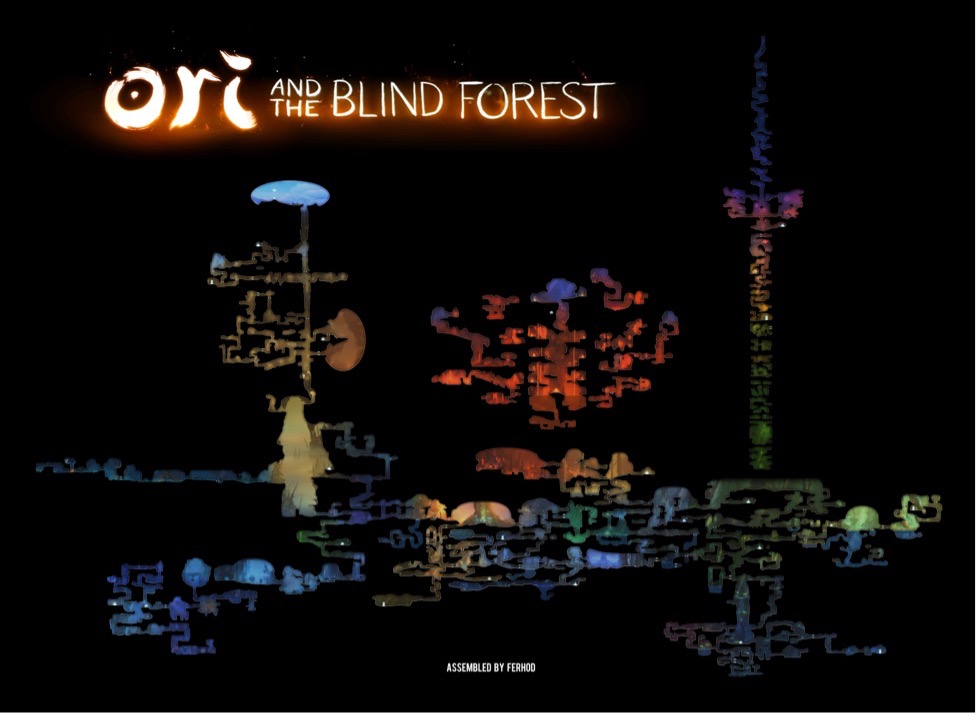 Ori and the Blind Forest map of the forest